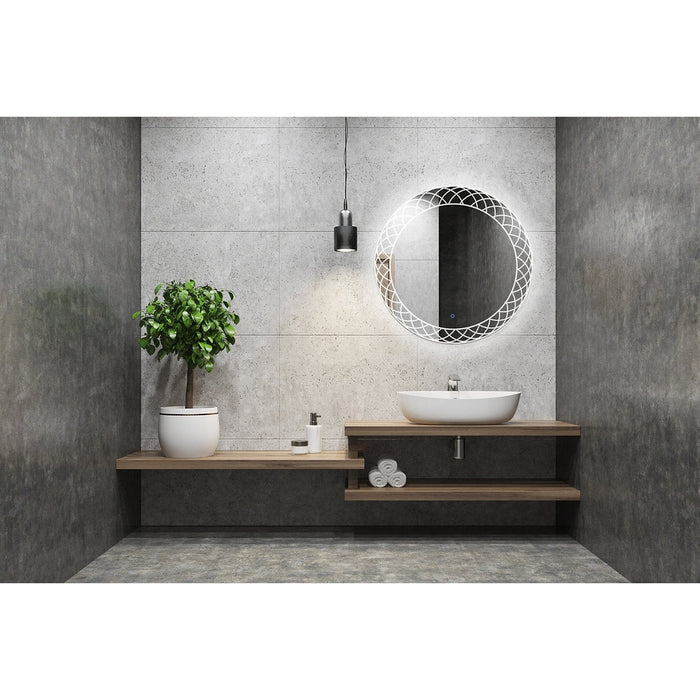 Aquadom Frost 24 Inches LED Lighted Bathroom Mirror