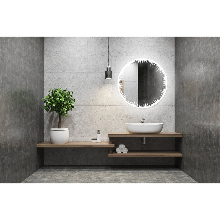 Aquadom Flame 48 Inches LED Lighted Bathroom Mirror