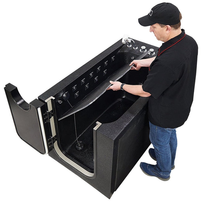 Ella's Bubbles Dog or Pet Walk-In Bath Tub, Infusion Microbubble Therapy, Ozone Sterilization, Right Swing Door