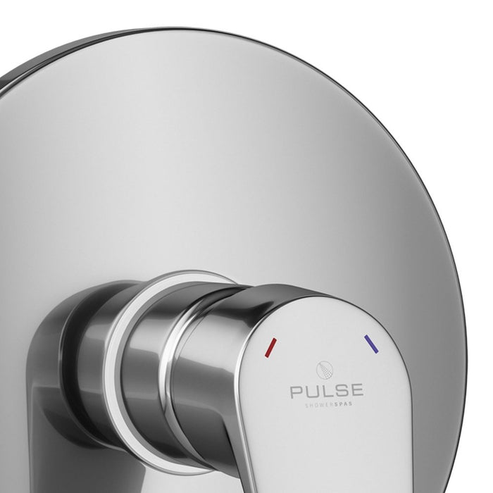 PULSE ShowerSpas Tru-Temp Pressure Balance 1/2" Rough-In Valve with Chrome Trim Kit