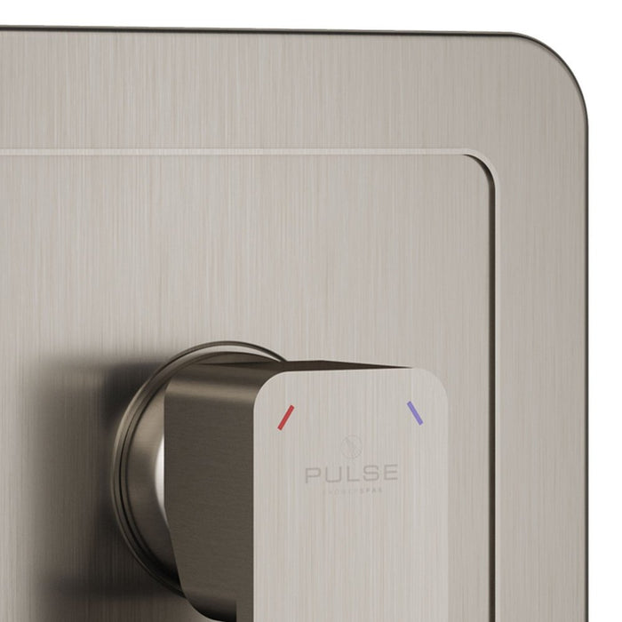 PULSE ShowerSpas Tru-Temp Pressure Balance 1/2" Rough-In Valve with Brushed Nickel Trim Kit