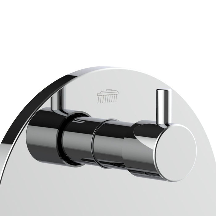 PULSE ShowerSpas Two Way Tru-Temp Pressure Balance 1/2" Rough-In Valve with Chrome Trim Kit