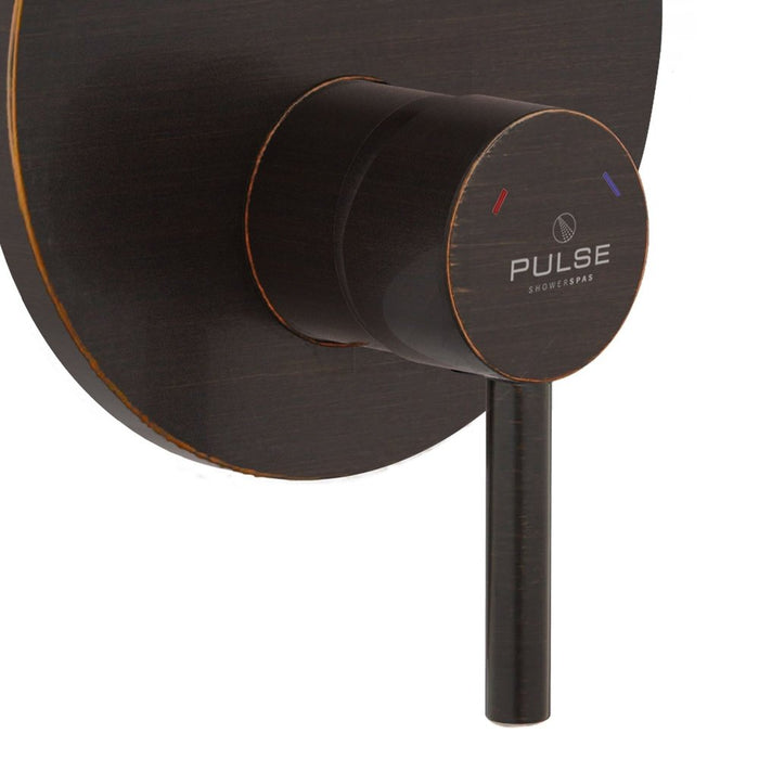 PULSE ShowerSpas Two Way Tru-Temp Pressure Balance 1/2" Rough-In Valve with Oil-Rubbed Bronze Trim Kit