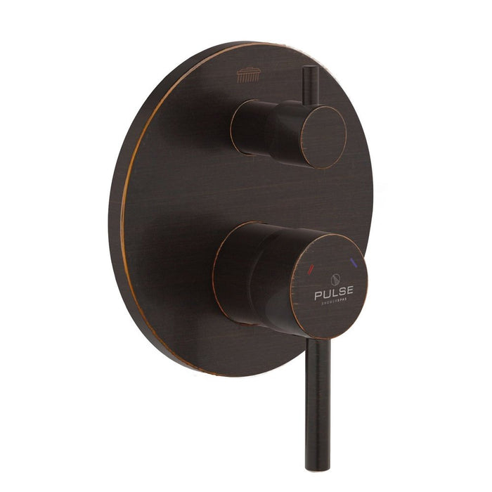 PULSE ShowerSpas Two Way Tru-Temp Pressure Balance 1/2" Rough-In Valve with Oil-Rubbed Bronze Trim Kit