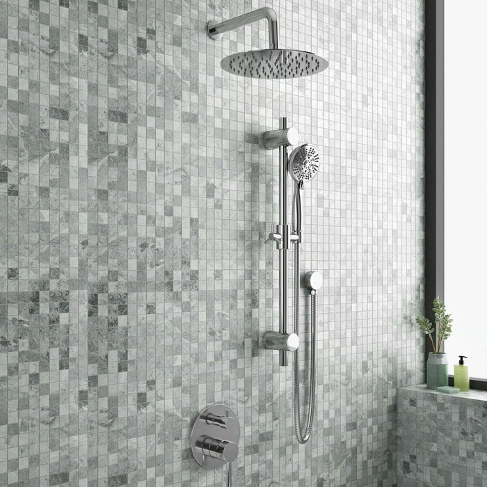 PULSE ShowerSpas Combo Shower System in Chrome