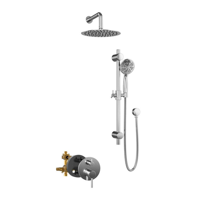 PULSE ShowerSpas Combo Shower System in Chrome