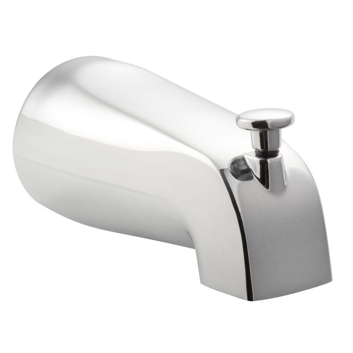 PULSE ShowerSpas Slip Connection Tub Spout with Diverter in Brushed Nickel