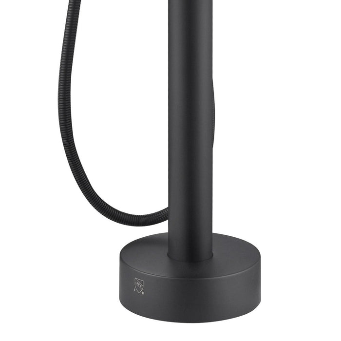 PULSE ShowerSpas Freestanding Tub Filler with Diverter in Matte Black