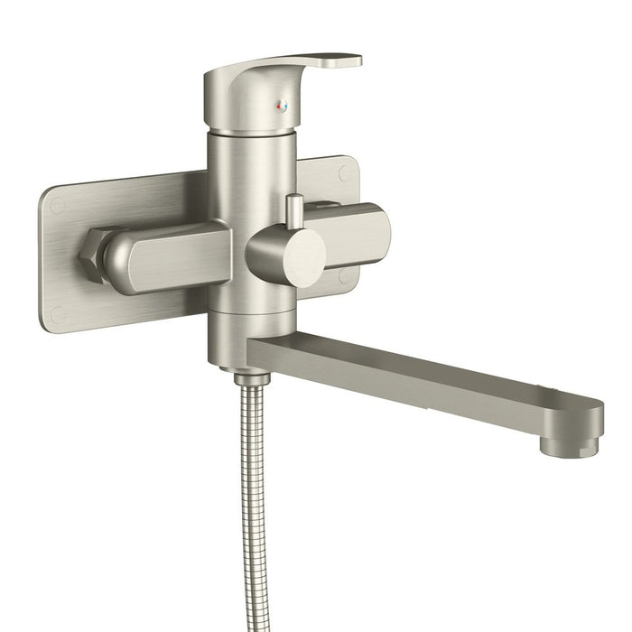 PULSE ShowerSpas Wall Mounted Tub Filler in Brushed-Nickel