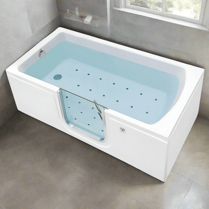 Ella's Bubbles LA3060A-L Laydown 30x60 Air Massage Walk in Bathtub Left Drain