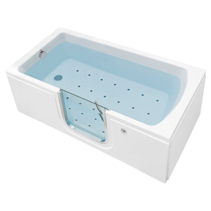 Ella's Bubbles LA3060A-L Laydown 30x60 Air Massage Walk in Bathtub Left Drain