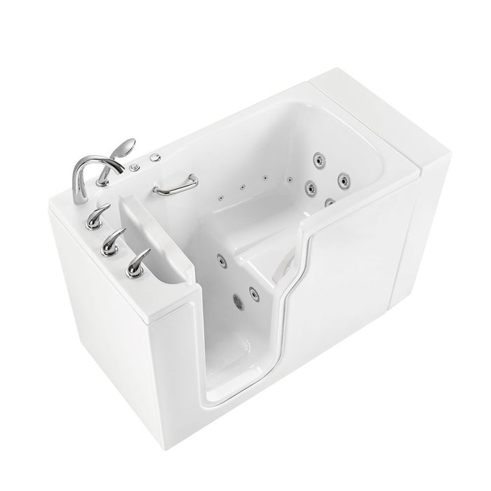 Ella's Bubbles's Bubbles Standard Acrylic Hydro Massage Walk in Tub 30"x52", Left Inward Swing Door, 5 Piece Faucet