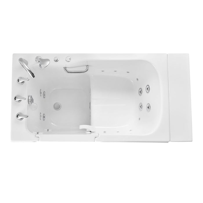 Ella's Bubbles's Bubbles Standard Acrylic Hydro Massage Walk in Tub 30"x52", Left Inward Swing Door, 5 Piece Faucet