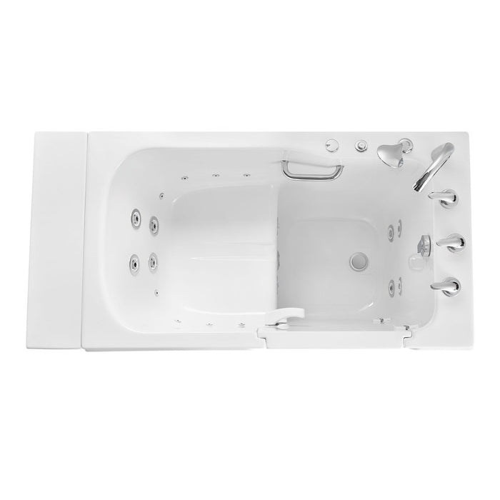 Ella's Bubbles's Bubbles Standard Acrylic Hydro Massage Walk in Tub 30"x52", Right Inward Swing Door, 5 Piece Faucet