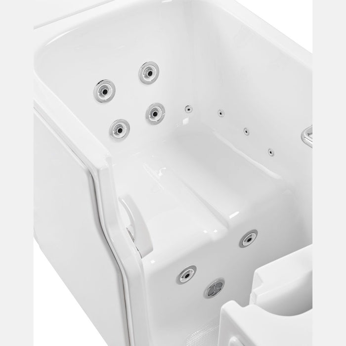 Ella's Bubbles's Bubbles Standard Acrylic Hydro Massage Walk in Tub 30"x52", Right Inward Swing Door, 5 Piece Faucet