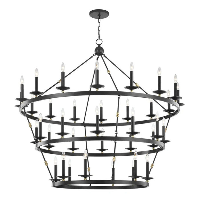 Hudson Valley Lighting Allendale Chandelier, 36 Light, 58 in. Wide