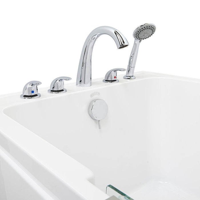 Ella's Bubbles Laydown 32x72 Air Massage Walk-In-Bathtub Right Drain, 5 Piece Fast Fill Faucet