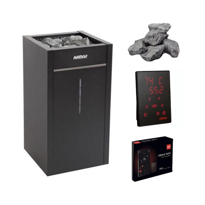 Harvia Virta Combi HL8U1SA 8kW Electric Sauna Heater Package