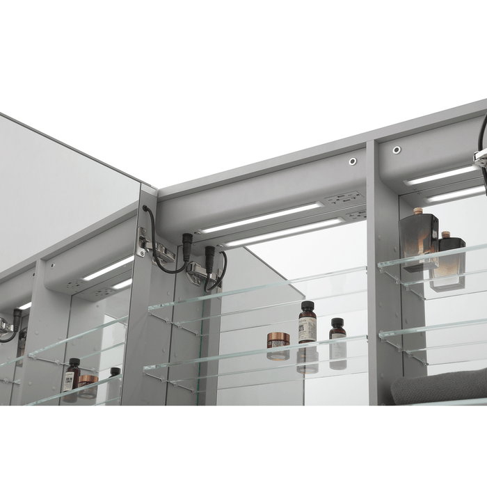 Aquadom Signature Royale 60x36 LED Lighted Triple Door Medicine Cabinet