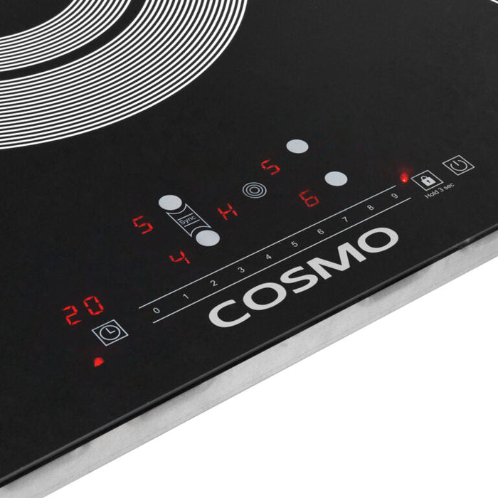 Cosmo 36" Electric Ceramic Glass Cooktop with 5 Burners and Triple Zone Element , COS-365TBECC