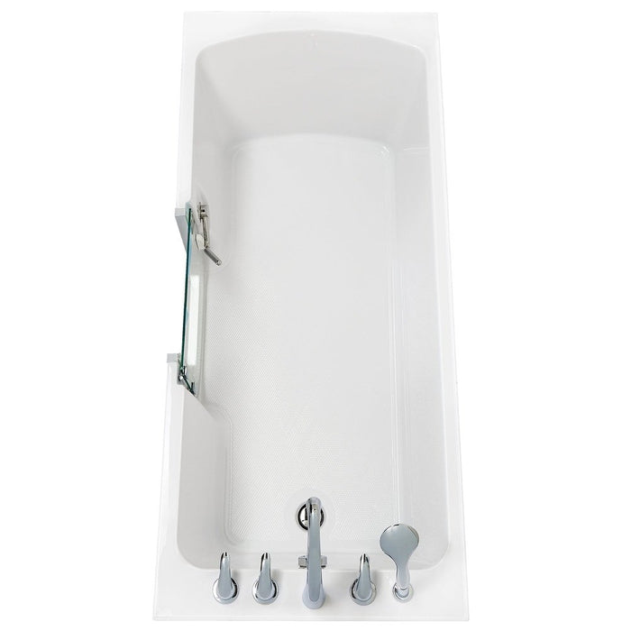 Ella's Bubbles Laydown 32x72 Soaking Walk-In-Bathtub Left Drain, 5 Piece Fast Fill Faucet