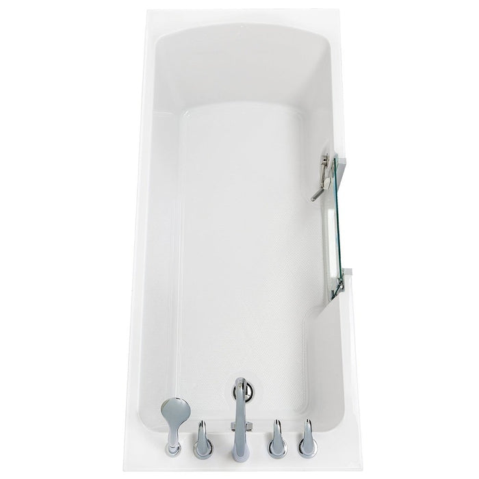 Ella's Bubbles Laydown 32x72 Soaking Walk-In-Bathtub Right Drain, 5 Piece Fast Fill Faucet