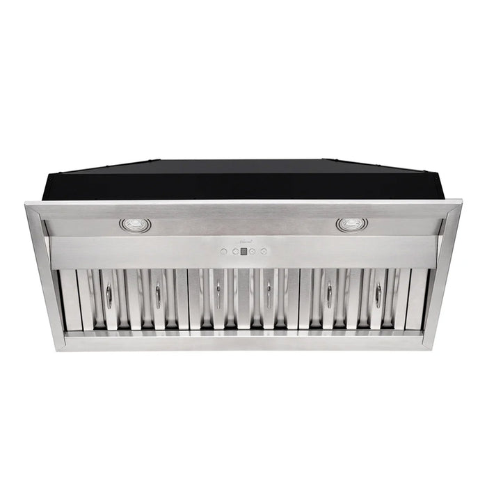 36" Range Hood Insert, Stainless Steel Kitchen Vent Hood with Dimmable LED Lights, 600CFM - NX-E90-36