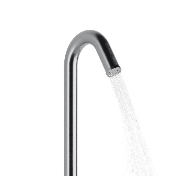 PULSE ShowerSpas Wave Outdoor Brushed Stainless Steel Shower