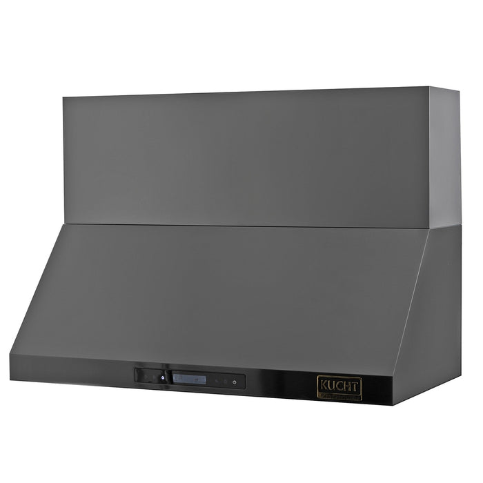 Kucht Professional 48-Inch 1200 CFM Wall Mount Range Hood in Dark Titanium Stainless Steel (KRH483A-C)