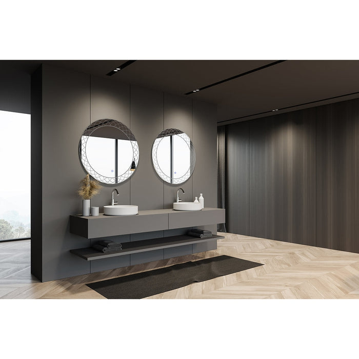 Aquadom Frost 30 Inches LED Lighted Bathroom Mirror