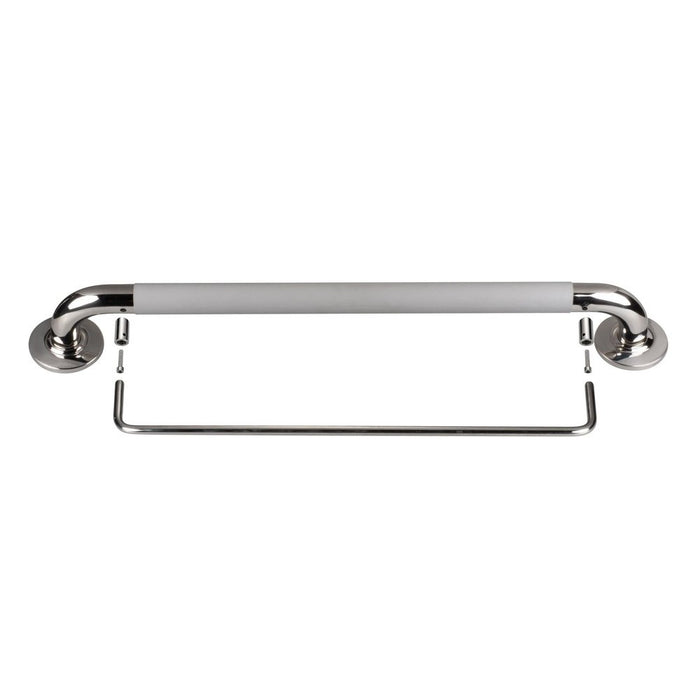 PULSE ShowerSpas Aging In ErgoSafetyBar Stainless Steel Polished