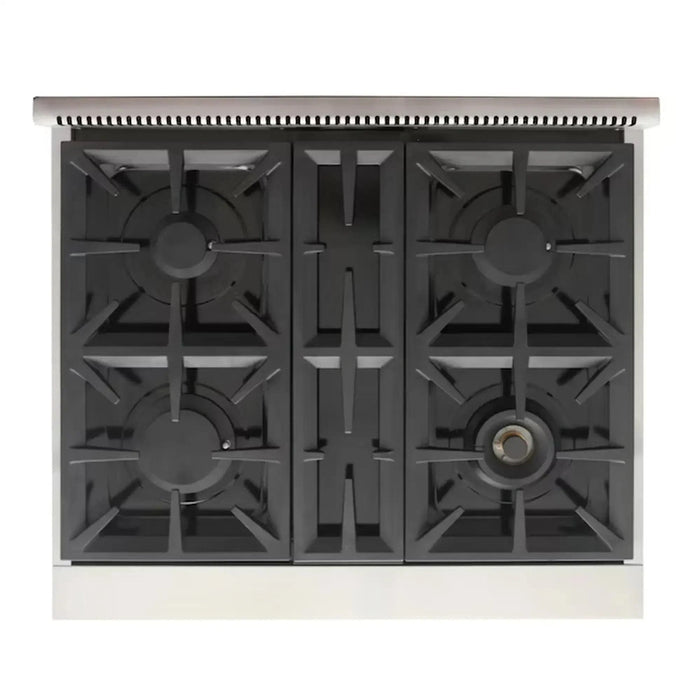 Kucht Professional 30-Inch 4.2 cu. ft. Propane Gas Range in Light Blue with Silver Accents (KFX300/LP-LB)