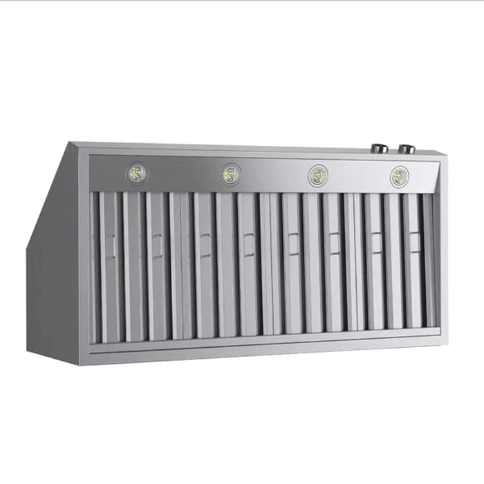 Kucht 48-Inch 1200 CFM Ducted Under Cabinet Range Hood in Stainless Steel with Digital Controls (KRH480-SS)