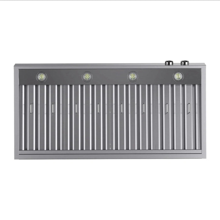 Kucht 48-Inch 1200 CFM Ducted Under Cabinet Range Hood in Stainless Steel with Digital Controls (KRH480-SS)