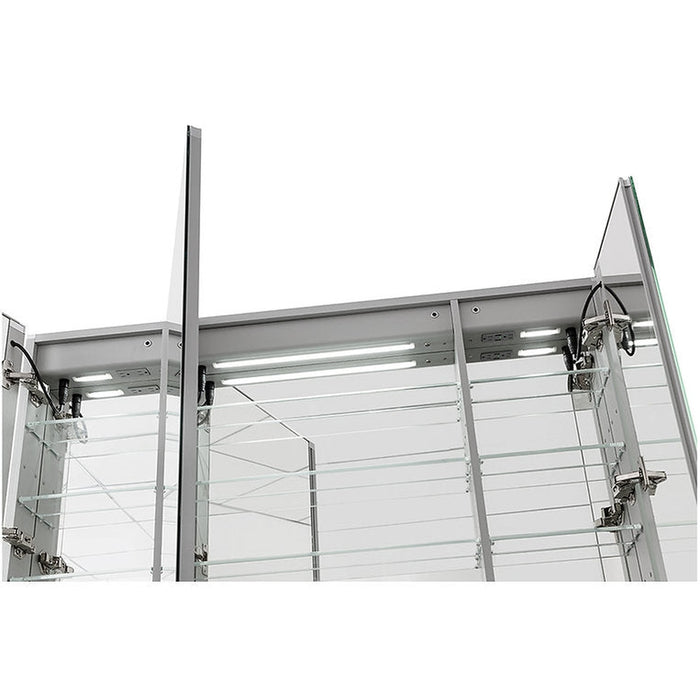 Aquadom Signature Royale 48x36 LED Lighted Triple Door Medicine Cabinet