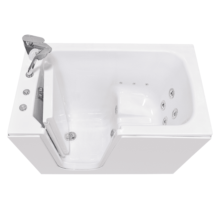 Ella's Bubbles's Bubbles Flow Acrylic Hydro Massage Walk in Tub 28"x48", Left Inward Swing Door, 2 Piece Fast Fill Faucet