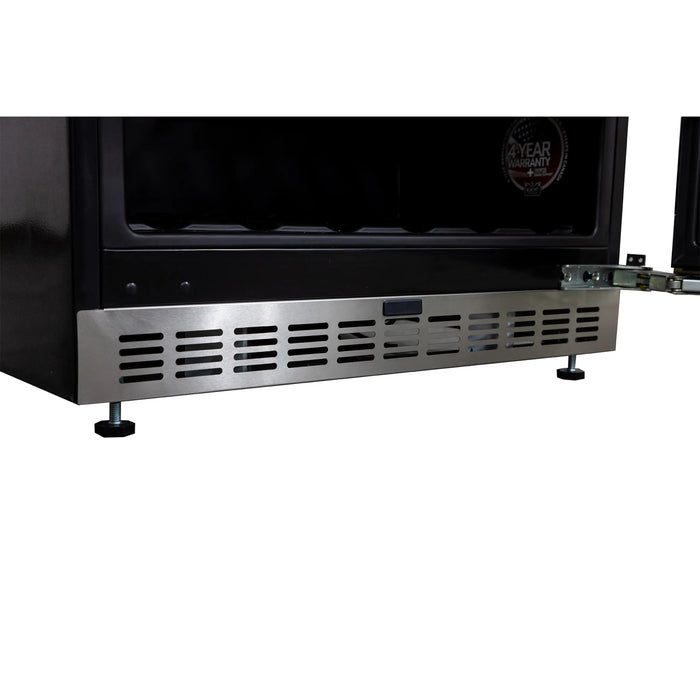 Kucht 24-Inch Freestanding Dual Zone 52-Wine Bottles Wine Cooler in Panel-Ready (D24UPR)