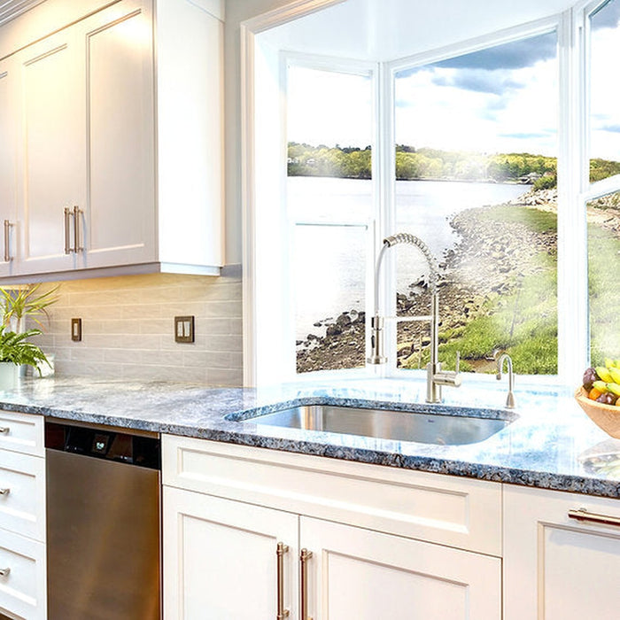 Nantucket Sinks 30 Inch Large Rectangle Single Bowl Undermount Stainless Steel Kitchen Sink, 9 Inches Deep