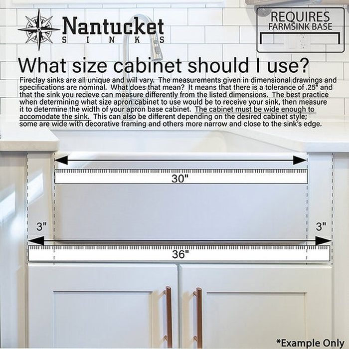 Nantucket Sinks 23-Inch Farmhouse Fireclay Sink with Matte Black Finish