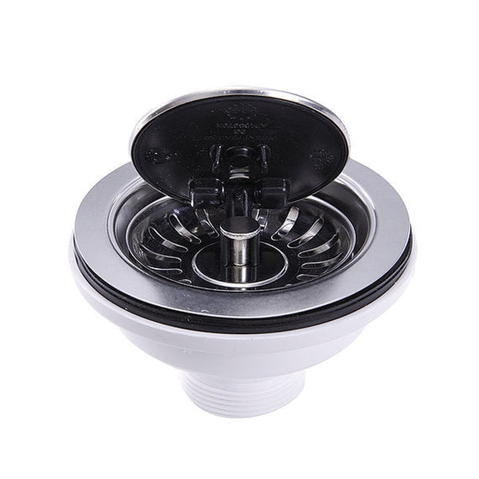 Nantucket Sinks Chrome Flip Top Crumb Cup Kitchen Drain