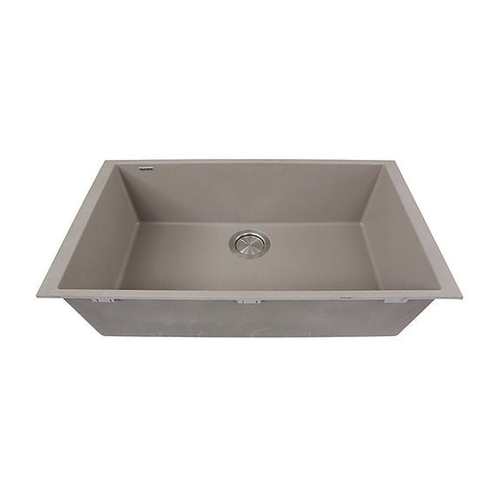 Nantucket Sinks Large Single Bowl Undermount Granite Composite Titanium