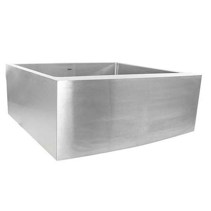 Nantucket Sinks Apron2420SR-16 - 24 Inch Pro Series Single Bowl Farmhouse Apron Front Stainless Steel Kitchen Sink