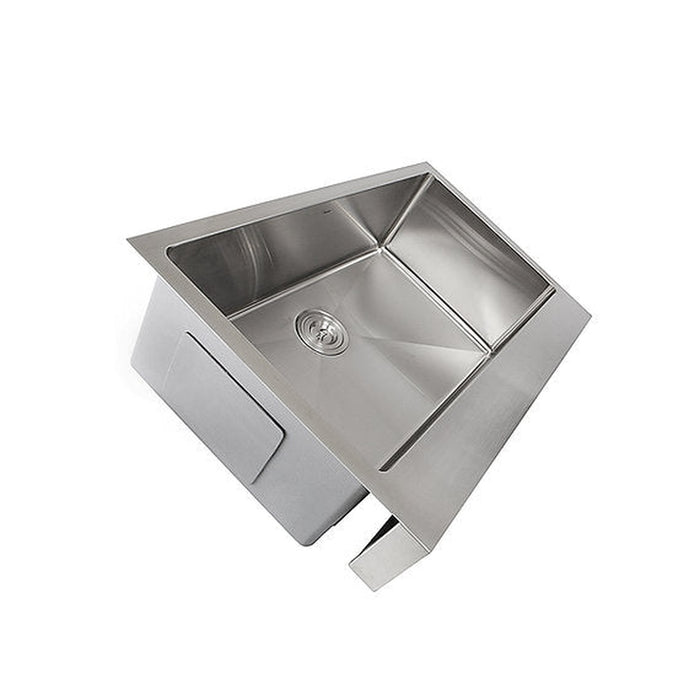 Nantucket Sinks EZApron33-5.5 Patented Design Pro Series Single Bowl Undermount  Stainless Steel Kitchen Sink with 5.5 Inch Apron Front