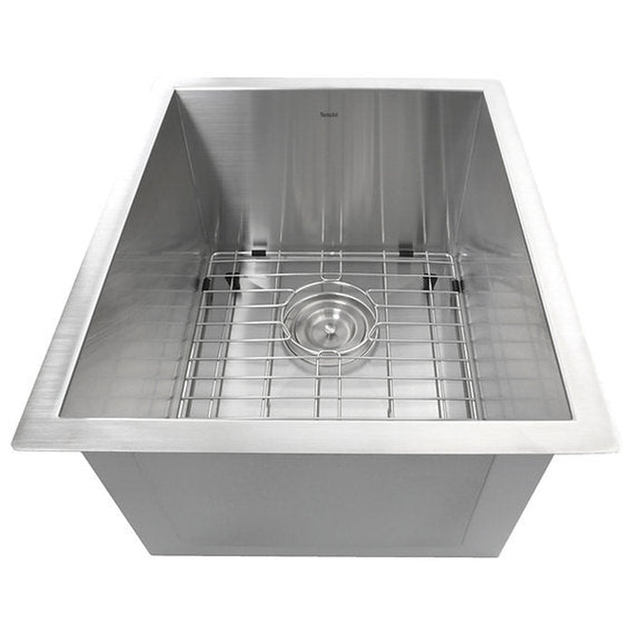 Nantucket Sinks 15 Inch Pro Series Rectangle Undermount Zero Radius Stainless Steel Bar/Prep Sink