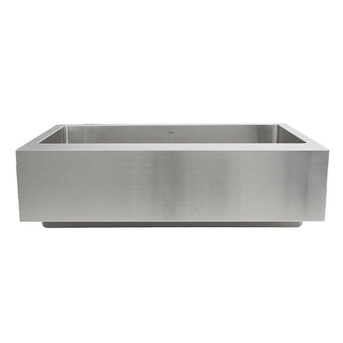 Nantucket Sinks EZApron33-9 Patented Design Pro Series Single Bowl Undermount  Stainless Steel Kitchen Sink with 9 Inch Apron Front