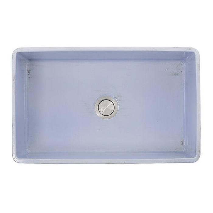 Nantucket Sinks 33-Inch Farmhouse Fireclay Sink with Shabby Sugar Finish