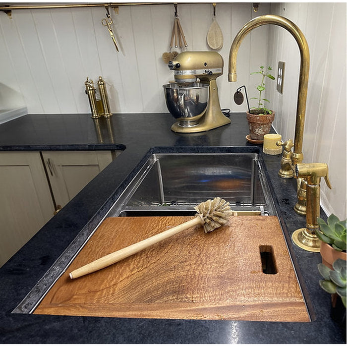 Nantucket Sinks Double Equal Prep Station Small Radius Undermount Stainless Sink with Accessories