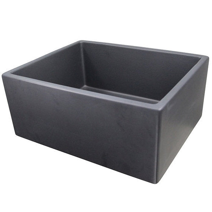 Nantucket Sinks 23-Inch Farmhouse Fireclay Sink with Matte Black Finish