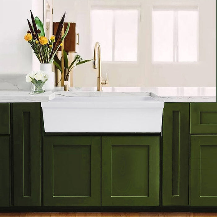 Nantucket Sinks 36-Inch Decorative Apron Farmhouse Fireclay Sink