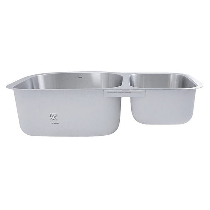 Nantucket Sinks 31.5 Inch 70/30 Double bowl Undermount Stainless Steel Kitchen Sink, 16 Gauge